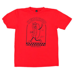Hot Dog Race Adult Regular Color T-Shirt
